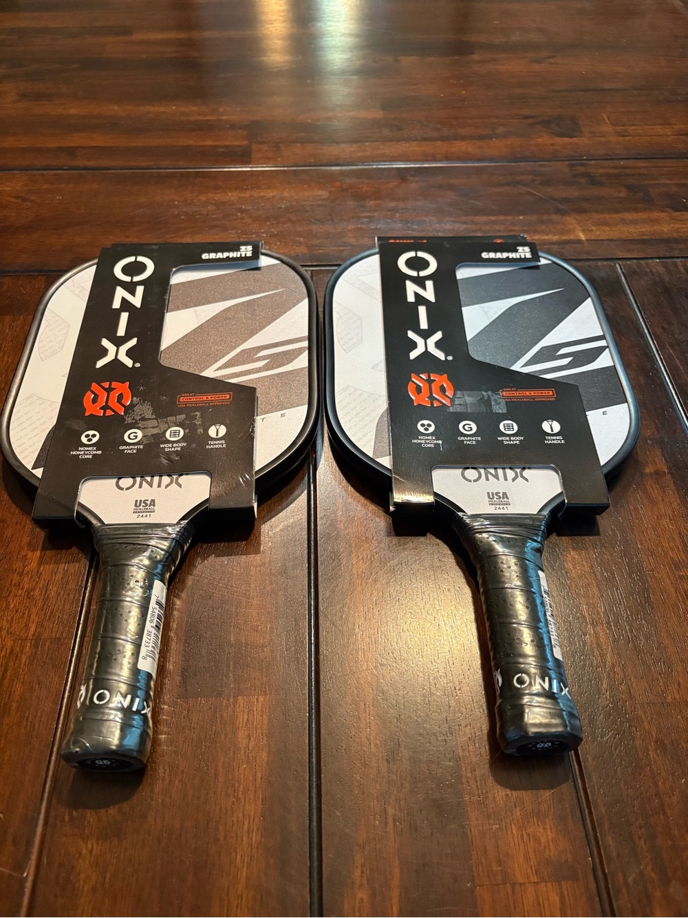 Set of 2 New Onix 15.5" Wide Body Z5 Pickleball Paddles